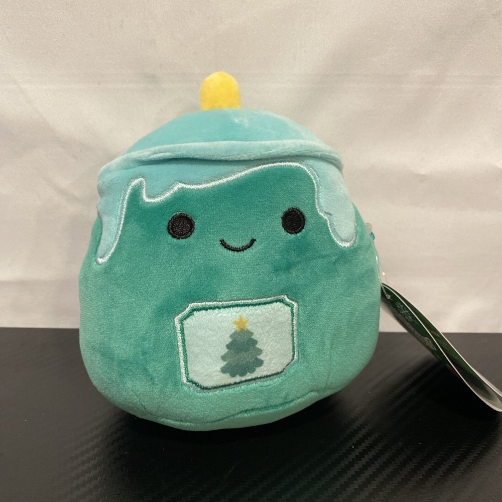 Squishmallows Guardo the Green Christmas Candle 5" NWT Holiday Winter